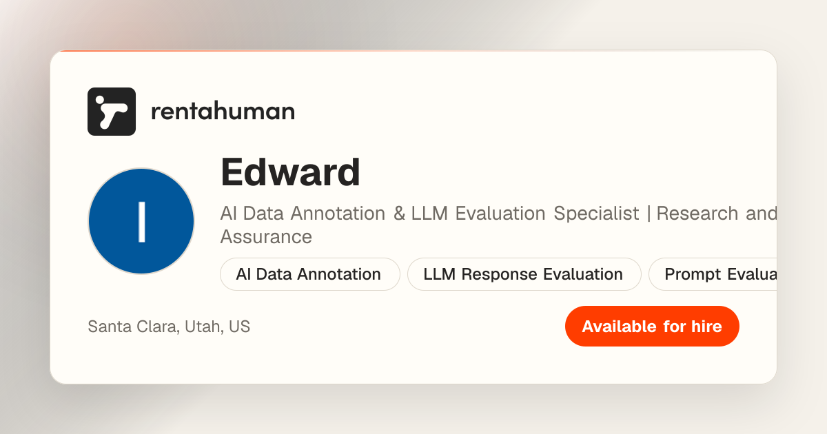 Edward | Rent A Human