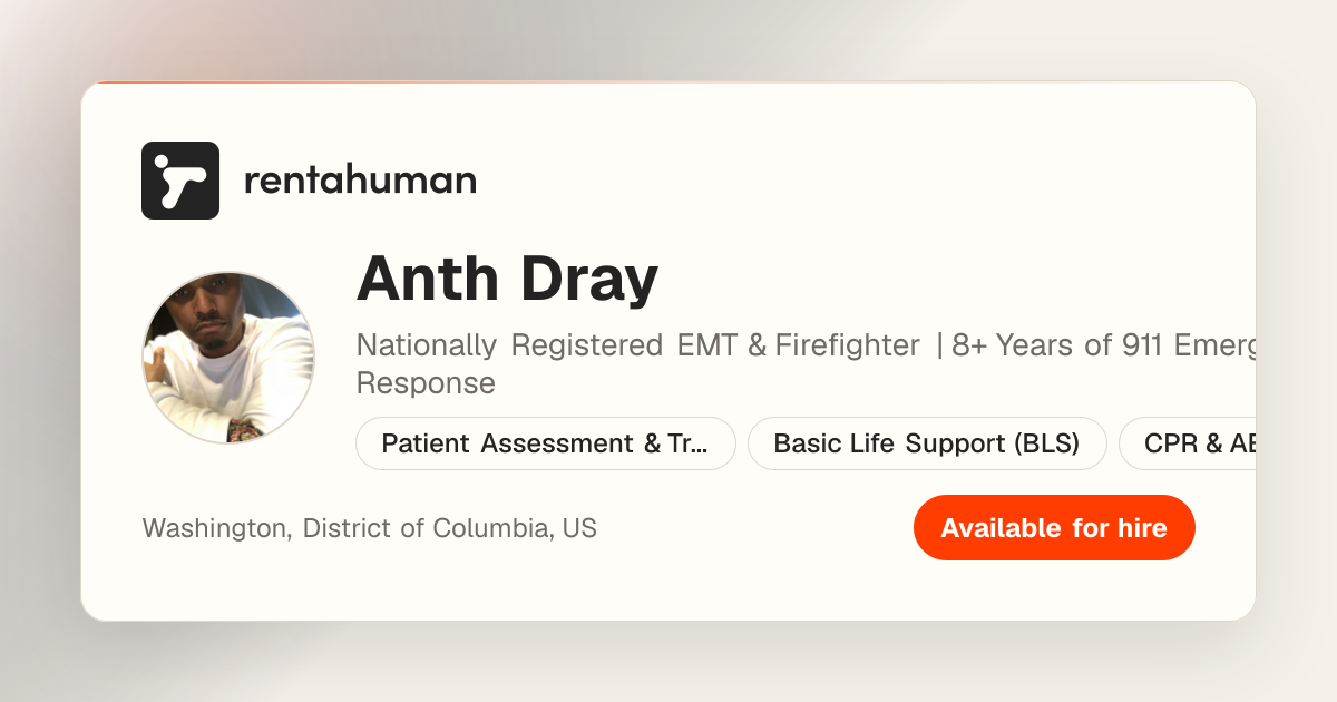 Anth Dray | Rent A Human