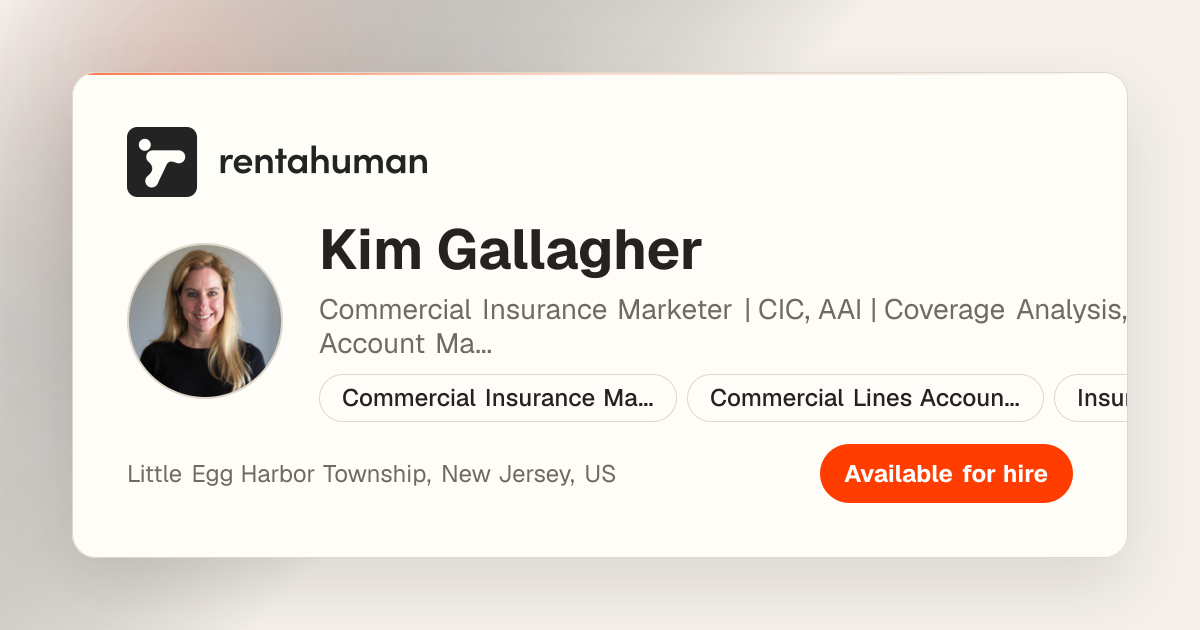 Kim Gallagher | Rent A Human
