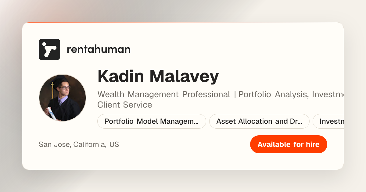 Kadin Malavey | Rent A Human