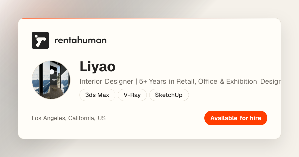 Liyao | Rent A Human