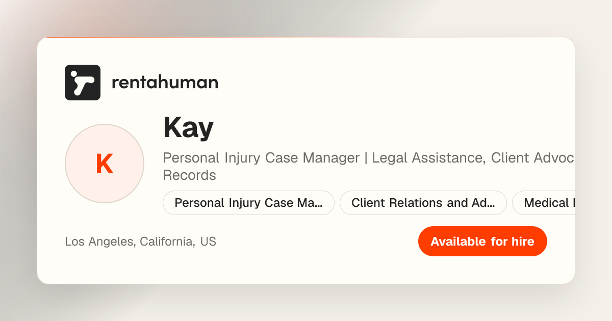 Kay | Rent A Human